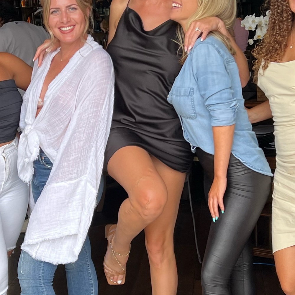 Slinky black dress